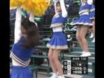【盗撮】高校野球（甲子園）の試合中7回の表にチアリーディングの美少女JKのアンスコパンチラがTVで放映されるｗｗｗ