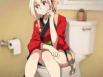 【画像】アニメのトイレでパンツ半脱ぎしてるシーンがエッチすぎる