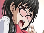 【エロアニメ】地味な女の性欲はマジ異常ｗｗｗ黒髪メガネの隠れビッチが学校でハメまくってるンゴｗｗｗ